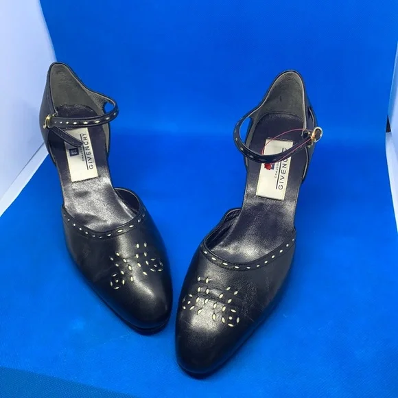 Givenchy Shoes Vintage Black Leather Chaussures Givenchy Paris